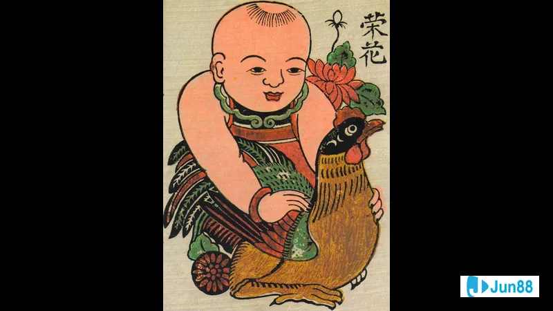 Gà đang ăn thức ăn trong sân vườn